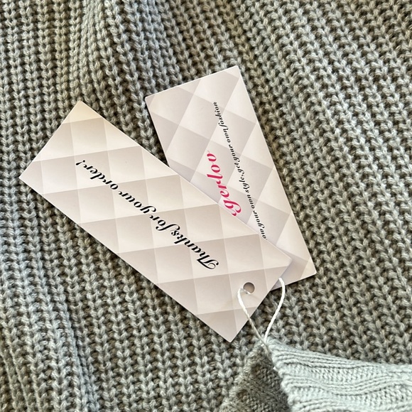 NEW Ugerloo Women’s Sweater Open Neckline Oversized Soft Green Size XL NWT - Picture 5 of 10